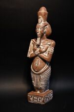 Rare Granite Pharaoh King Akhenaten Statue: Authentic Ancient Egyptian Artifact picture
