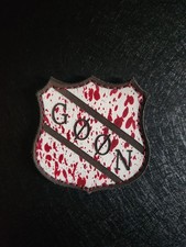 GoonTape X Bald Bros Limited Edition Blood Splatter Halloween Patch Leather picture