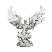Rising Phoenix Statue Solid .999 Fine Silver Made to Order 3-12 oz t picture