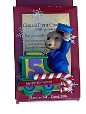 My Fifth Christmas Child's Age Collection 5th Hallmark Keepsake Ornament 2002 picture