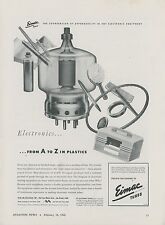 1946 Eimac Electronic Vacuum Tubes Ad Vintage Plastic picture