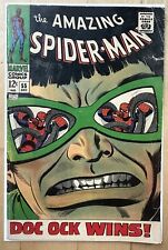 Amazing Spider-Man #55 Marvel 1967 Doc Of Stan Lee John Romita VG+ picture