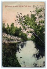 c1910 Scenic View With Scarce Ripple Oelwein Park Iowa Antique Vintage Postcard picture