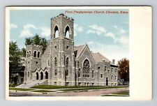 Chanute KS-Kansas, First Presbyterian Church Vintage Souvenir Postcard picture