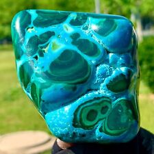 400G Natural Chrysocolla/Malachite transparent cluster rough mineral sample picture