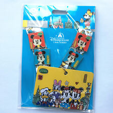 Shanghai Disney Pin SHDL Shanghai City 4 Pins Set with Lanyard New in Pack Cute picture