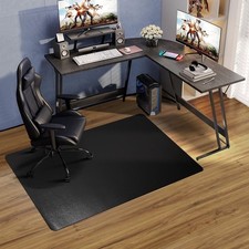 Office Chair Mat for Hardwood Floor, 36"x48" Anti-Slip Floor Protector Black picture