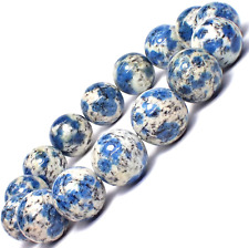Natural K2 Azurite Volcanic Gemstone Round Beads Power Gift Bracelet 15mm AAA picture