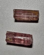 Himalaya Mine pink tourmaline  two crystals picture