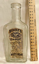 Vintage Medicine NONE-SUCH RUNDLE’S LINIMENT Bottle - Windsor, Ontario, Canada picture