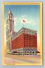 Columbus OH-Ohio, Deshler Wallick Hotel, Antique Vintage Souvenir Postcard picture