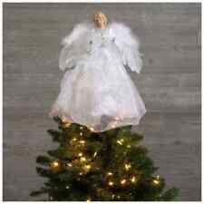 Christmas Elegant,Glittery,Tree,Table Topper Angel White Snowflake 16.25