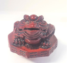 Frog Toad Small Figurine Hayward Ca Red Resin picture