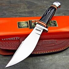 Marble's Genuine Jigged Steer Bull Horn Fixed Blade Hunting Skinning Knife NEW picture