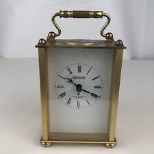 Vintage Craftguild West Germany Quartz Brass Mantel Desk Clock Danvers Mass picture