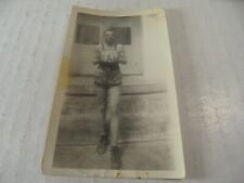7A-162 1937 ESTATE PHOTO HIGH SCHOOL BOY BASKETBALL PLAYER WITH BALL K.H.S. picture