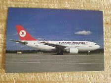 Turkish Airlines Airbus Industrie A. 310-304  537 TC-JDC  Airplane Postcard*P3 picture