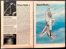 Saunders-Roe SR.177 1958 concept pictorial “Britain Builds a Manned Missile” picture