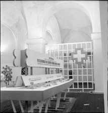 Pharmaceutical industry in the Swiss Pavilion at the Vienna Trade - Old Photo picture