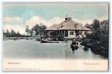 c1910's Washington Park House Boats Scene Milwaukee Wisconsin WI Postcard picture