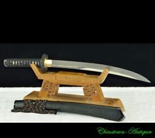 Japanese Naginata Wakizashi Short Sword Katana Steel Blade Full Tang Sharp #3683 picture