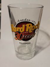HARD ROCK CAFE 30 YEAR ANNIVERSARY EDITION Hollywood Beer Glass picture