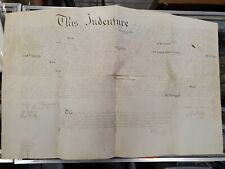 1818 Handwritten Deed Signed By Thomas Cadwalader On Behalf of John Penn picture
