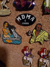 Mdma & lsd enamel lapel hat pin hippie molly acid wooks picture