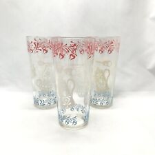Vintage Hazel Atlas Kitchen Aids Pattern Glasses Set of 3 (One is FLAWED) picture