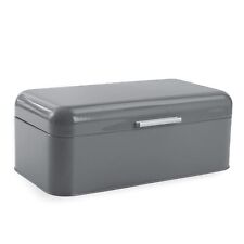 Extra Large Dark Gray Bread Box w/ Lid - Holds 2 Loaves - 16.5