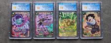CGC Perfect 10 (4x) - TB3 - SPR - 4 Card Set - Clash of Fates - DBS picture