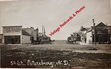 RPPC North Dakota Main Street 1911  5th Street Petersburg N.D. picture