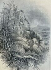 1871 Stockbridge Massachusetts Jonathan Edwards Home Monument Mountain  picture