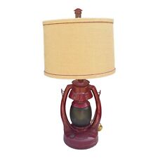Vintage Direct CL2395S 26 in. VTG Lantern Table Lamp 2 Lights Red Test Video  picture