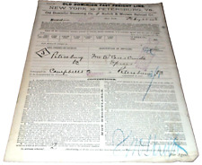 FEBRUARY 1893 OLD DOMINION STEAMSHIP NORFOLK & WESTERN RAILWAY FREIGHT RECEIPT B picture