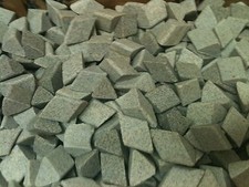 CERAMIC TUMBLING MEDIA 3 pounds of 3/8" x 3/8" SF Triangles picture