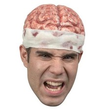 Zombie Brain Cap Mask. 27315. One Size Latex Mask. Handmade in Mexico. picture
