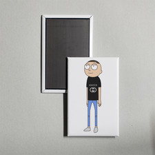 Gucci Morty Funny Meme Fridge Magnet picture