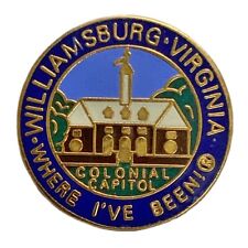 Vintage Williamsburg Virginia Where I’ve Been Travel Souvenir Pin picture
