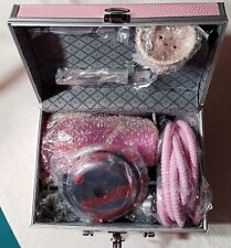 INHALE BRIGHT HOT PINK GLASS HOOKA in PINK suit case - NEW - RARE picture