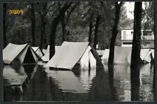 flood in campsite, unusual, Vintage fine art Photograph, 1950's Germany picture