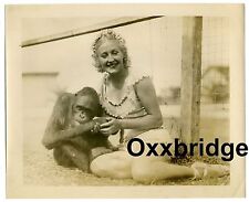 DE JOHNGES CHIMPANZEE ACT 1936 Photo Circus Ringling DOROTHY HERBERT Carnival Br picture