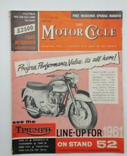 The Motorcycle Magazine 27th October 1960 Triumph Line up for 1961  picture