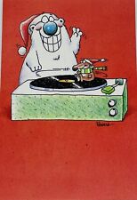 Hallmark Shoebox Card Cat Mouse DJ Turntable “Merriest Christmas On Record” P1 picture