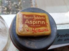 Antique Vintage Bayer Tablets of Aspirin Small Tin - AS IS W/ CONTENTS picture