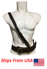 British Army Style Sam Browne Belt With Shoulder Strap Belt-90 cm picture