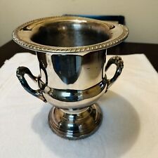 Vintage Leonard Silver Plate Champagne Ice Bucket Gadroon Wine Cooler 10” picture