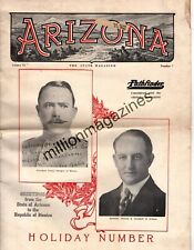 1920 Arizona State Magazine December  Loaded with articles, photos and local ads picture