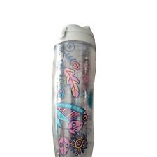 Tervis 24 oz Double Walled Insulated Tumbler Water Bottle Lid Modern Floral picture