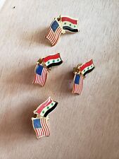 4 IRAQ NATIONAL COUNTRY USA COUNTRY FRIENDSHIP TOGETHER Vintage High Quality NOS picture